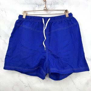 Vintage Jantzen Swim Trunks Retro 70s 80s Mens L Blue Striped Swim Shorts USA